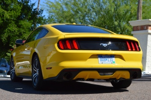 The EcoBoost model looked identical from the outside as the 5.0-liter V8 model. Photo by Kyle Baker.